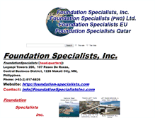 Tablet Screenshot of foundationspecialistsinc.com